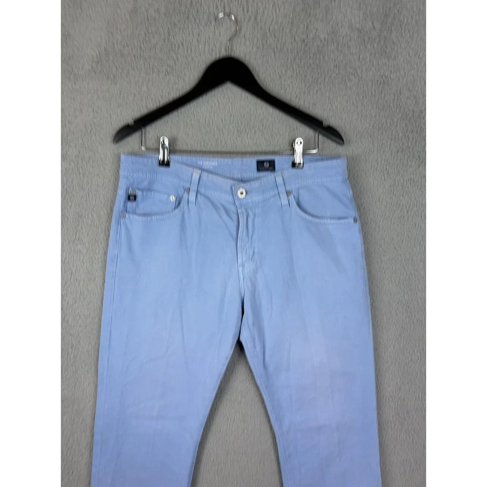 AG Adriano Goldschmied Graduate Jeans Mens 33x34 Blue Light Slim Stretch Denim